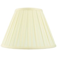 AMY Tapered Empire Drum Table Lampshade Pleated Light Shade in Cream Fabric