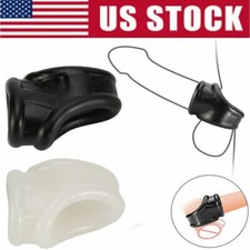 Male Soft Scrotum Testicle Squeeze Rings Cage Stretcher Enhancer Delay Ball