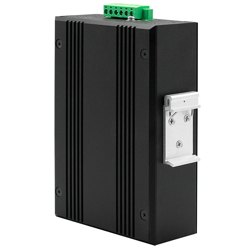 Industrial Grade 100M Network Unmanaged Ethernet Switch 2 Fibers 4 RJ45 Ports SC - Image 4 of 4