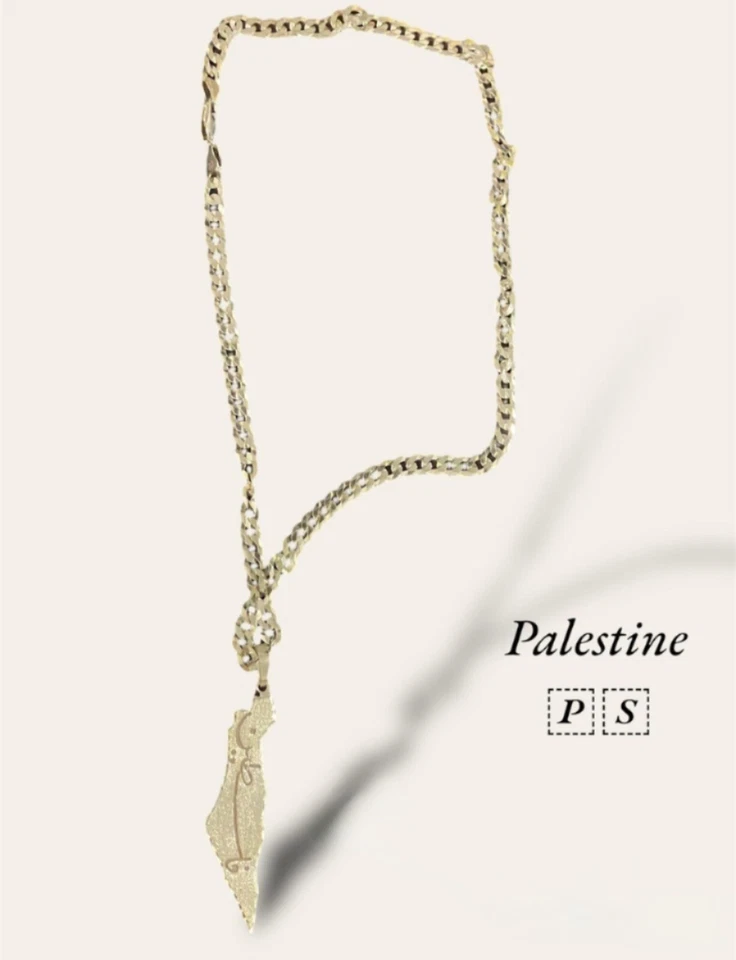 Cadena de plata Palestina pura hombre/mujer *Solo quedan 20 piezas Foto 2 de 4