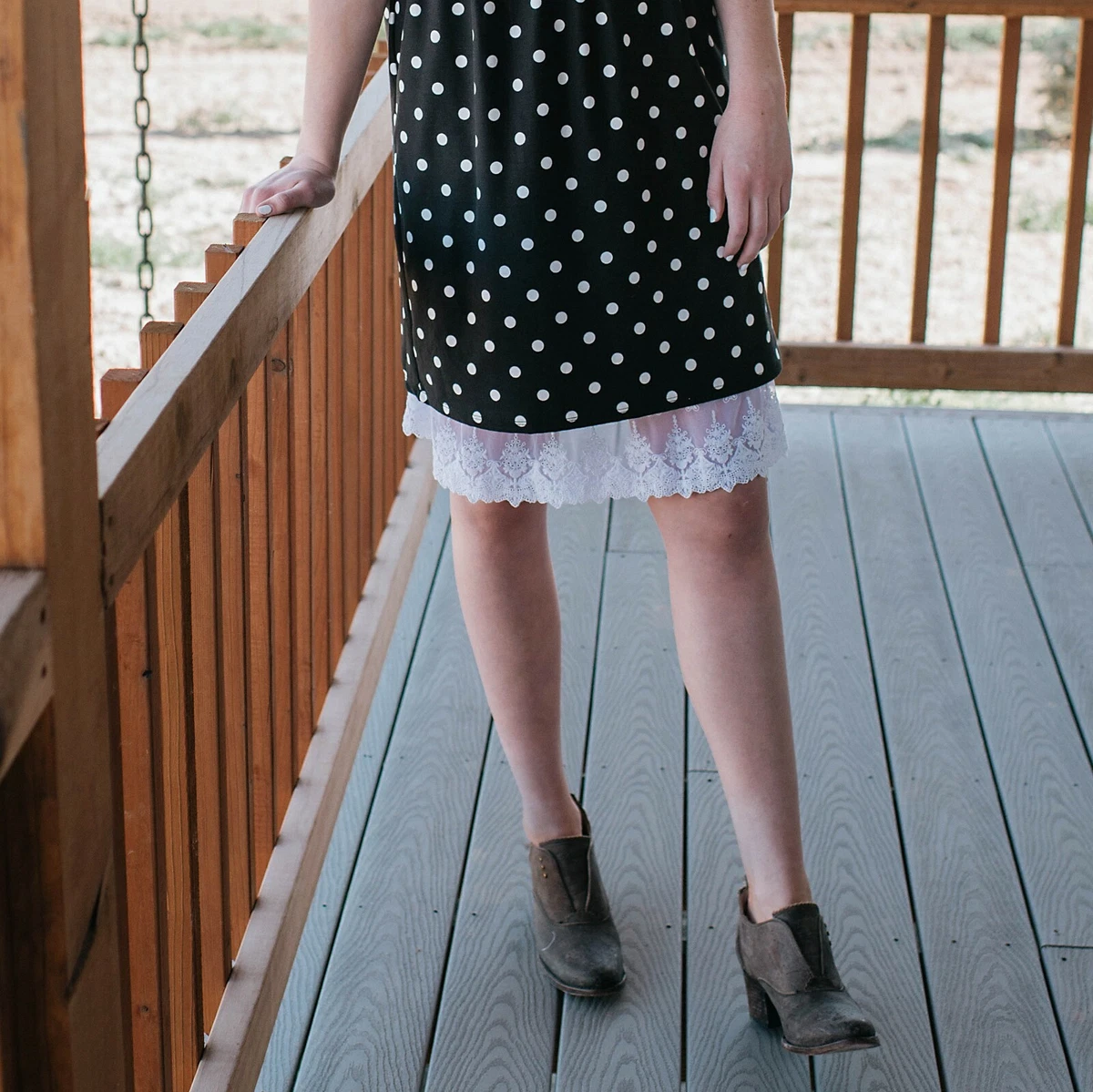 Polka dot top skirt 4xl