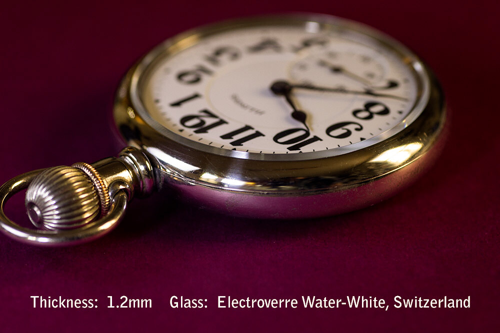 New Glass Pocket Watch Crystal Replacement Service for all Open Face