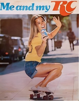 RC Cola (Me And My RC) Ad Skateboard Royal Crown POSTER 24 X 18 Inches Nice!