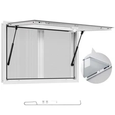 VEVOR 36x24in Concession Stand Serving Window Food Truck Service Awning Aluminum