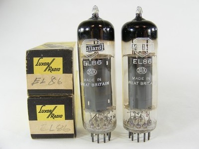 EL86 6CW5 Mullard, brand new in original Luxor boxes, NOS/NIB. Same date code.