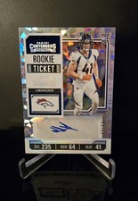 #'d/23 AUTO 🔥 DREW SANDERS RC 2023 Contenders Rookie Ticket Silver Cracked Ice