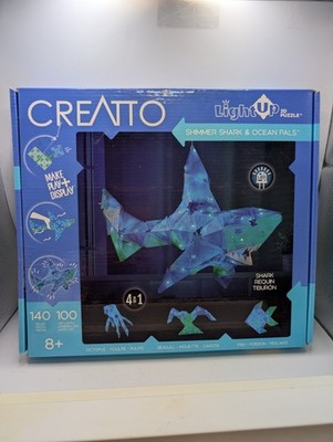 Creatto Shimmer Shark & Ocean Pals Light Up 3D Puzzle LED Building Set