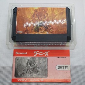 The Goonies Famicom Nintendo FC Konami 1986 Japan Region Boxed with Manual