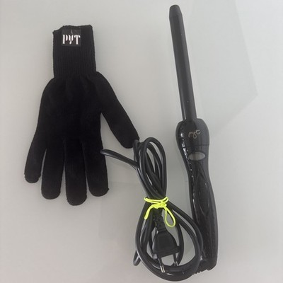 PYT Pretty Young Thing Lockenstab schwarz mit Hitzeschutz- Handschuh