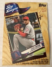2019 Topps Big League Baseball  Shohei Ohtani Uncut Box