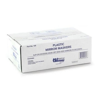 RBL 165 Plastic Vehicle Mirror Maskers for Side-View Mirrors, 100 Count