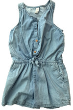 NEW Gap Romper Girls Size L Blue Denim Romper Shortall NWT