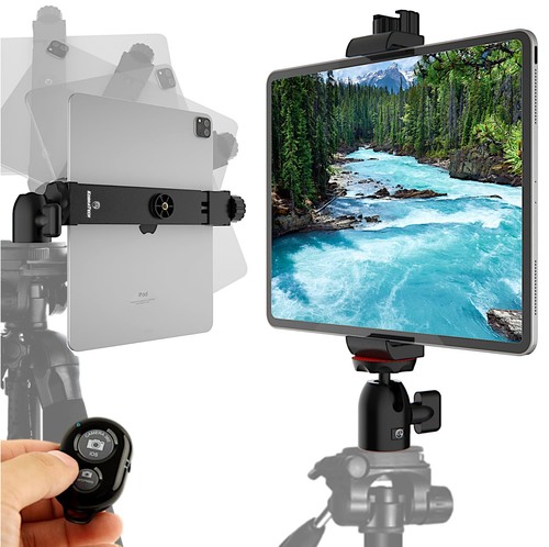 TabMount 360 iPad Tripod Mount Holder, Fits iPad Pro 12.9, Air, Mini, Tab and...