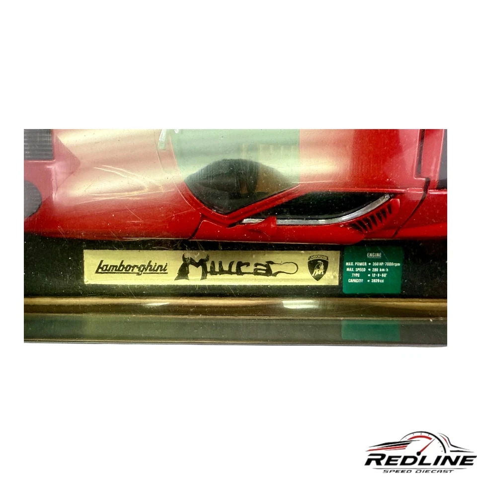🇮🇹🇮🇹🇮🇹Anson 1972 Lamborghini Miura P400 SV Red 1:18 Diecast🇮🇹🇮🇹🇮🇹 - Image 3 of 4