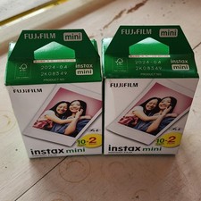 2 Fujifilm Instax Mini Instant Film - 20 Sheets 10 x 2 Pack Exp 4/2024 Japan