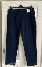 Seasalt Cornwall Waterdance Trousers Dark Indigo Wash Size 18 Excellent Cond