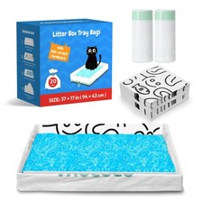 20 Pack Cat Litter Bags, with PetSafe Scoopfree Crystal Plus, , Model Litter ...