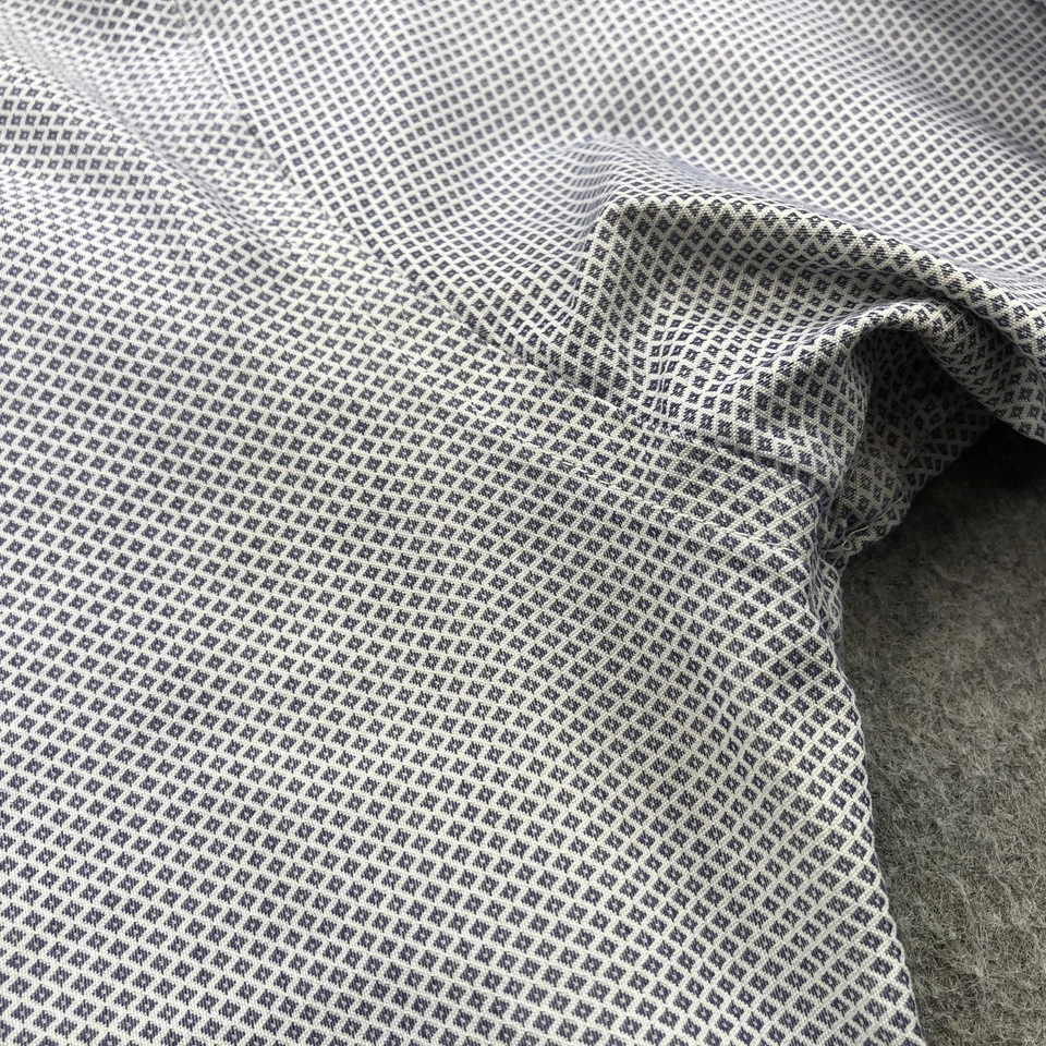 Camisa Twillory Para Hombre 16.5 36-37 Azul Geométrico Rendimiento Vestido A Medida Foto 4 de 4