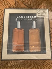 VTG Karl Lagerfeld Classic Set 60 Ml Eau de Toilette and After Shave NWT 2oz