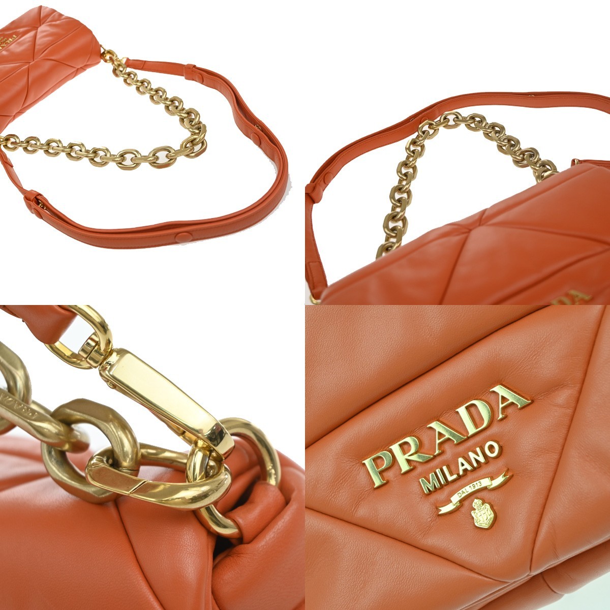 PRADA System Patchwork 2way Shoulder Hand Bag Nap… - image 9