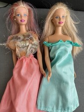 Mattell Barbie Dolls Lot of 2 1966 Made In Indonesia Mattel