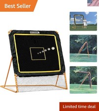 8' x 6' Professional Folding Lacrosse Rebounder - Train Passes & Catches, Orange