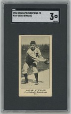 1916 M101-4 Indianapolis Brewing 168 Oscar Stanage SGC 3 719211