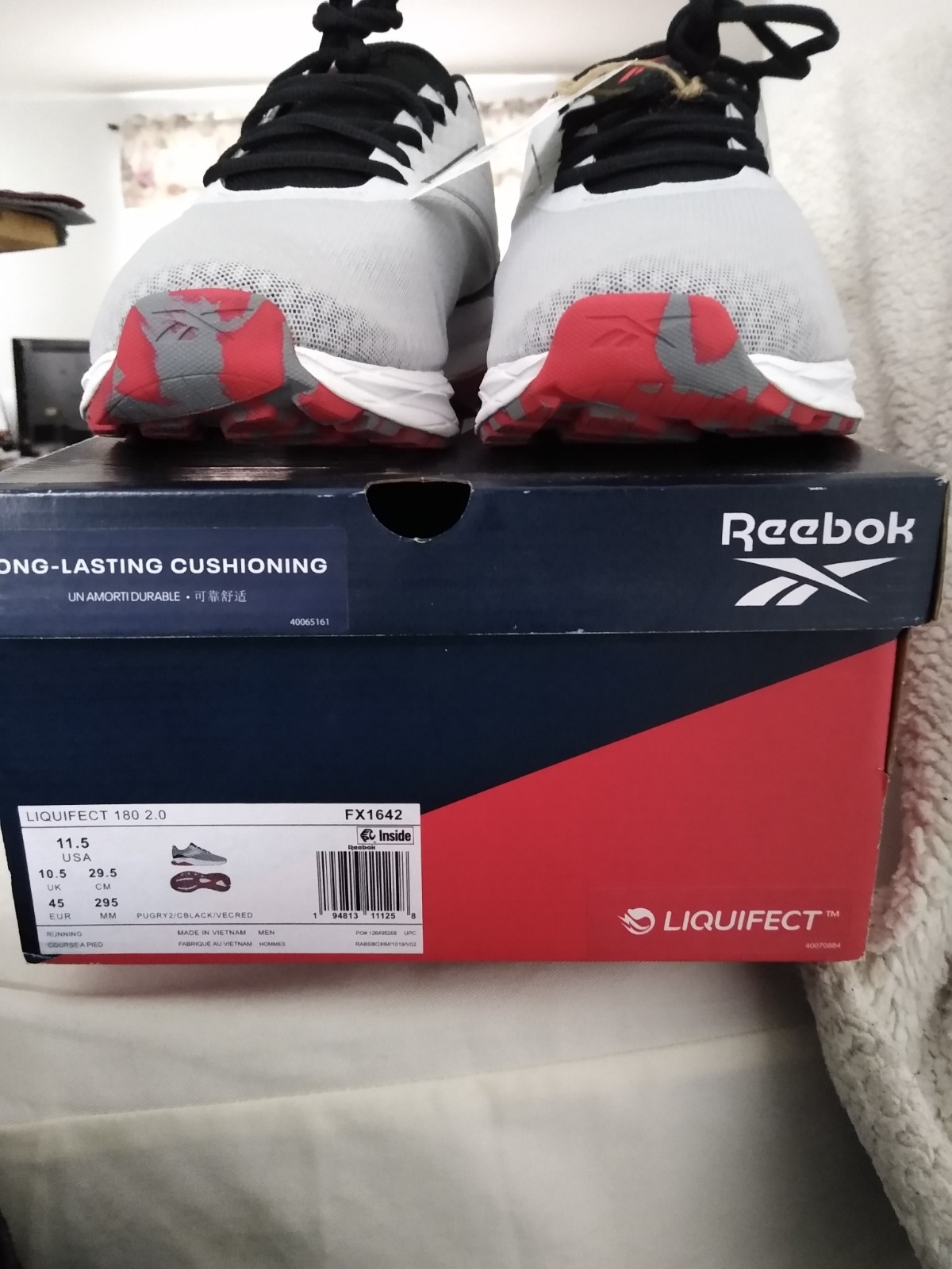 REEBOK Liquifect 180 2.0  FX11642  Men's Running Sneakers Size 11.5 NWB NWT thumbnail 5