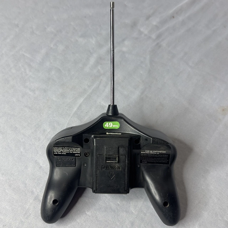 Nikko RC Remote Controller 49MHz Black Replacement Joystick Vintage Tested Parts - Image 3 of 4