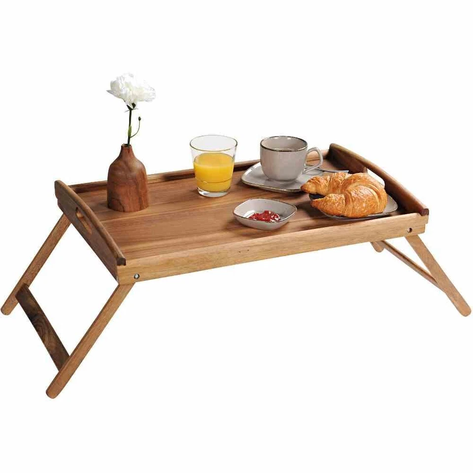 KESPER Serviertablett 55 x 35 x 24 cm mit Füßen, aus Akazienholz - Bild 3 von 4