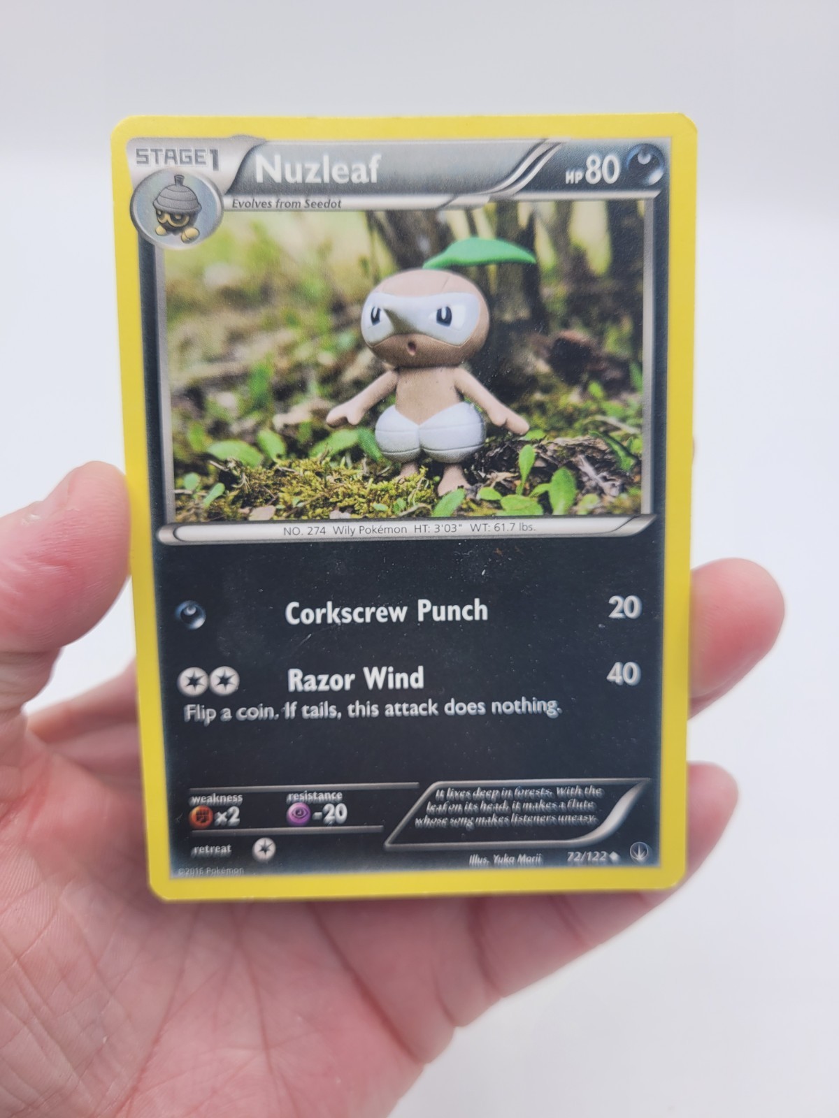 Pokemon TCG Nuzleaf BREAKpoint 72/122 Uncommon LP