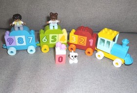 Lego Duplo My First Number Train Set 10847 & Retro 90s Duplo Bundle 47 Pieces