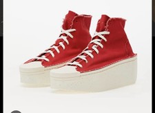 8.5 womens adidas Y 3 Kyasu High Top Red platform Hi Top sneakers Unisex 6.5 Men