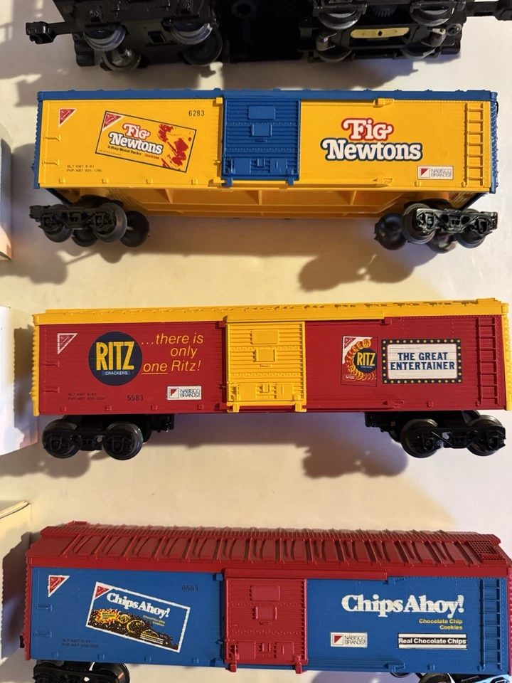 Lionel O Gauge Nibisco Brands Company Train Set Ritz Chips Ahoy! Fig Newtons - Image 4 of 4