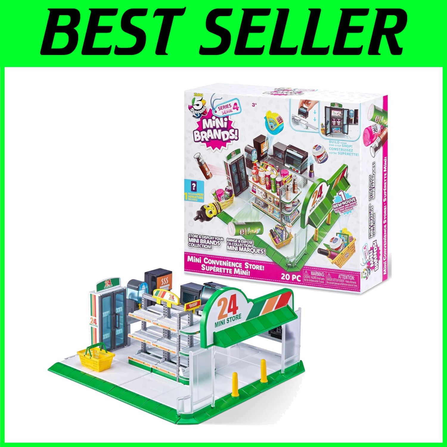 Mini Brands Convenience Store Playset - Includes Exclusive Series 4 Collectible!