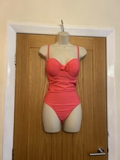 Marks & Spencer Ladies Coral Gel Filled  Swimsuit Swimming Costume Size 36C