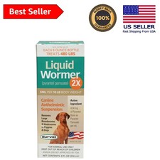Durvet Double Strength Wormer Liquid for Dogs - 9.6 Ounces of Parasite Control