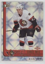 2001-02 Pacific Heads Up Rookie 412/999 Chris Neil #113 av1