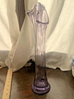 2000 Fenton Light Purple Lavender EAPG Style Swung Vase 13.5 Inches