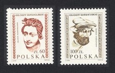 Poland Carved Heads from Wawel Castle 2v 1st series 1982 MNH SG#2833-2834