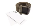 Marni Belt Mens 85 Olive Green Canvas Brass Buckle Adjustable