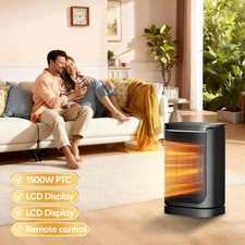 Portable Electric Space Heater 1500W Garage Forced Hot Air Fan for Office Home