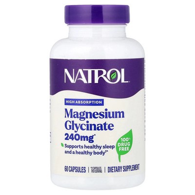 Magnesium Glycinate, High Absorption, 60 Caps (120 mg per Capsule) SHIPS FREE!