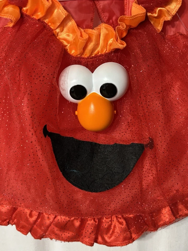 Sesame Street Elmo Frilly Red Top Ruffles Costume Child Size 12-18 Months - Image 2 of 4