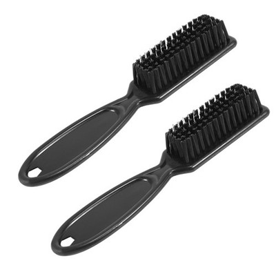 2 Stück Barber Shop Skin Fade Vintage Oil Head Shape Carving Reinigungsbürs7960