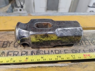 Rare Rounding Hammer Head 3 lbs Blacksmith's Tool Octagonal & Crowned Faces