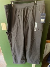 Cherokee Workwear Women  s WW170 Modern Classic Cargo Scrub Pants XL Black NWT