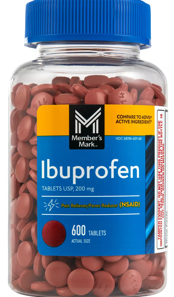 Member Mark Ibuprofen 200mg Pain/Fever Relief, 600 Coated Tablets | eBay