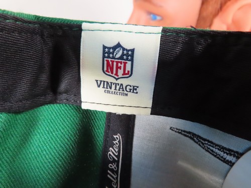 New York Jets Diamond Cut Snapback Hat NFL Vintage Collection Mitchell and Ness - Picture 8 of 10