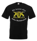 Loco Shirt ® TShirt High German "Mir Kennat Elles" Swabian Shirt Württemberg